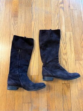 Coclico Chocolate Brown Suede Riding Boots
